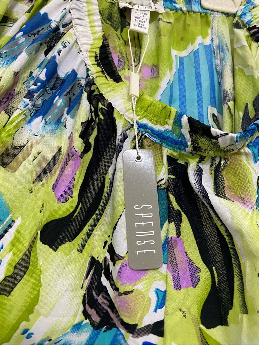 SPENSE Colorful Abstract Print Maxi Skirt - Picture 7 of 10